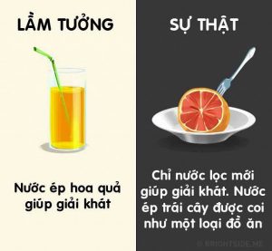 Những lầm tưởng về đồ uống